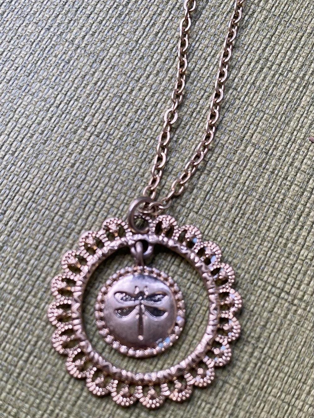 Lia Sophia Gold Dragonfly Pendant Necklace